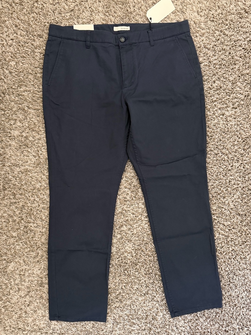 Men's Navy Chino Pants - Hawker Rye